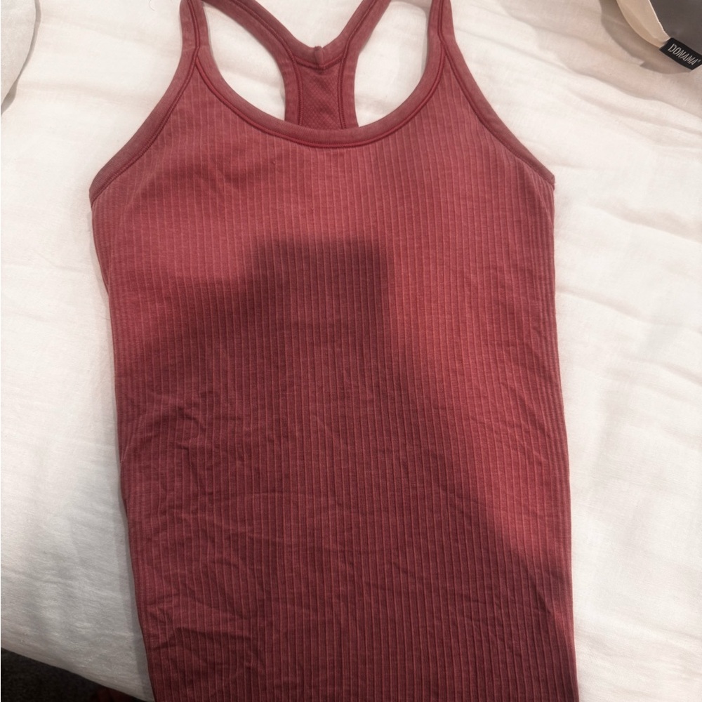 LuluLemon Razor Back Mauve / Pink Workout Top